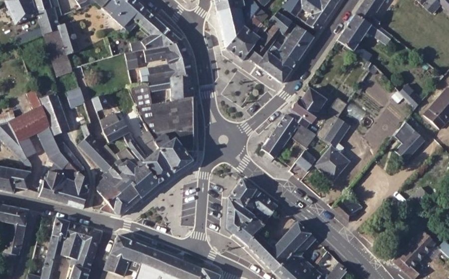 Vue aérienne du Mini-giratoire n°988024646