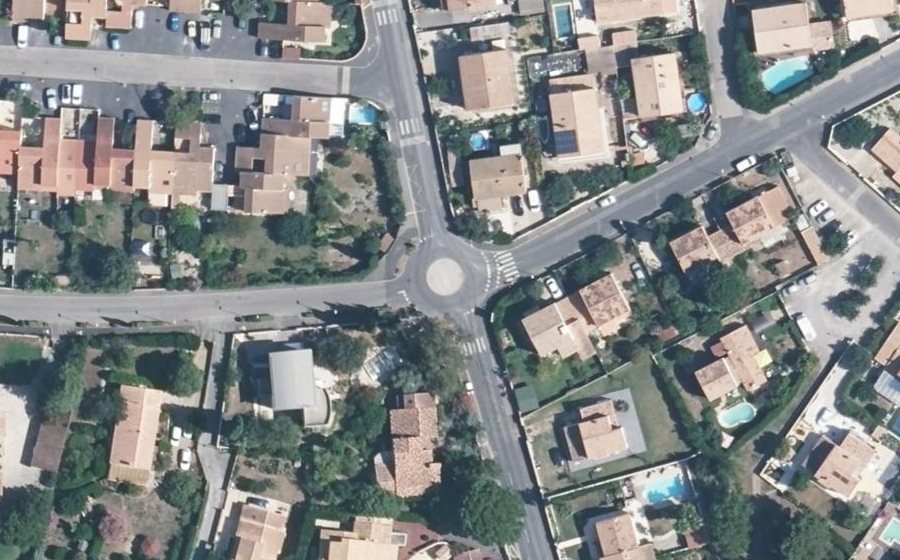 Vue aérienne du Mini-giratoire n°990070324