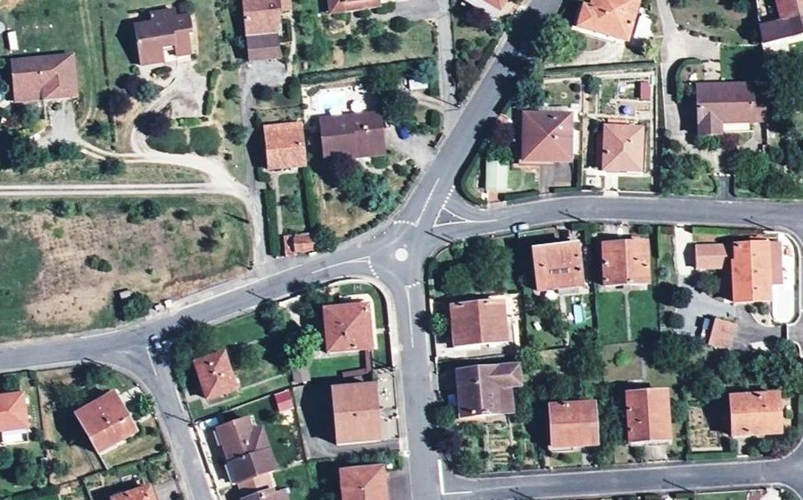 Vue aérienne du Mini-giratoire n°1000306169