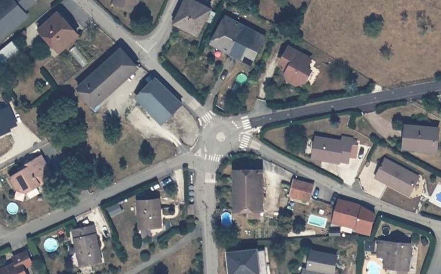 Vue aérienne du Mini-giratoire n°1001396703