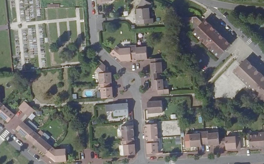 Vue aérienne du Mini-giratoire n°1039071514