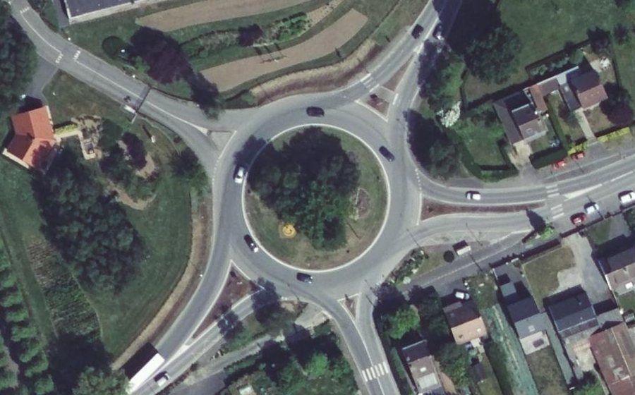 Vue aérienne du Rond-Point du Moulin