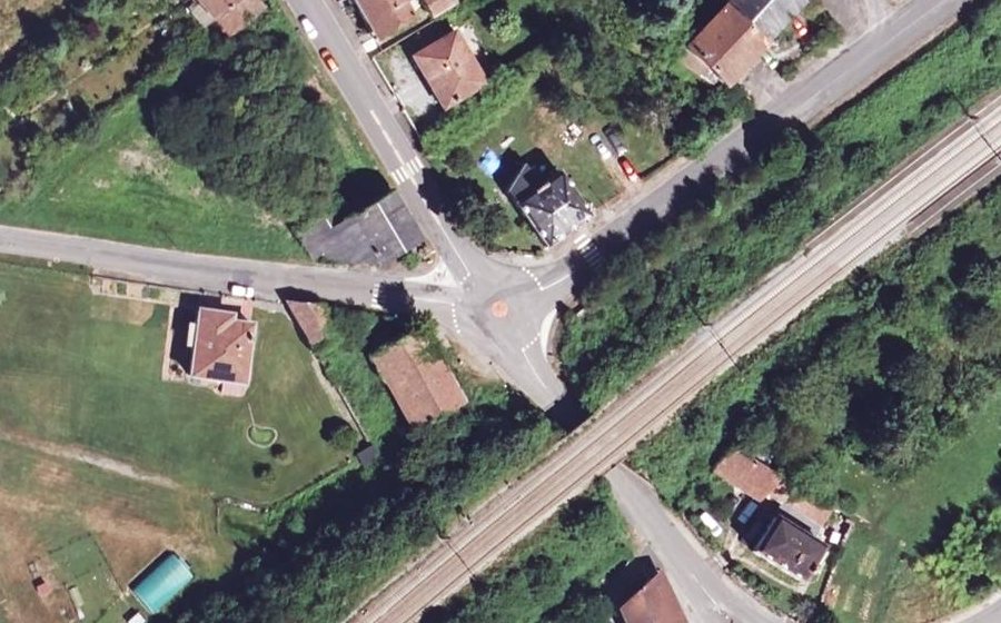Vue aérienne du Mini-giratoire n°1056856536