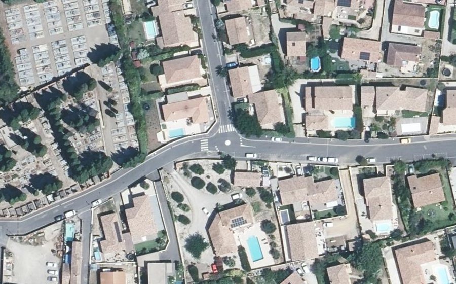 Vue aérienne du Mini-giratoire n°1068404442