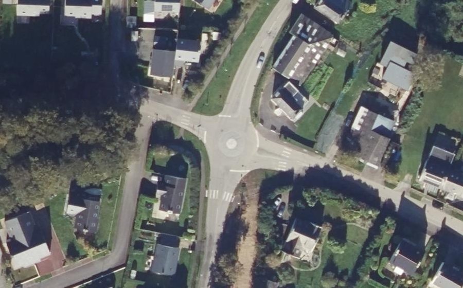 Vue aérienne du Rond-Point de Kermaria