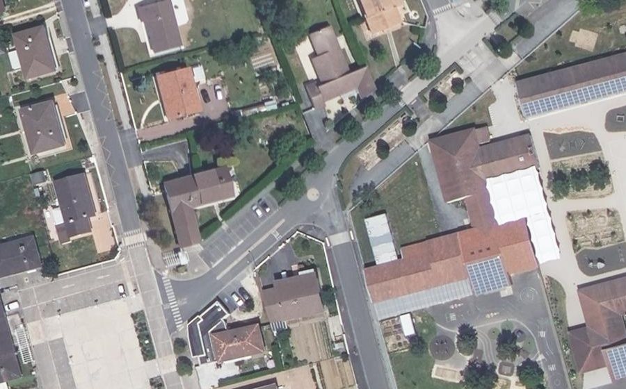 Vue aérienne du Mini-giratoire n°1076252722