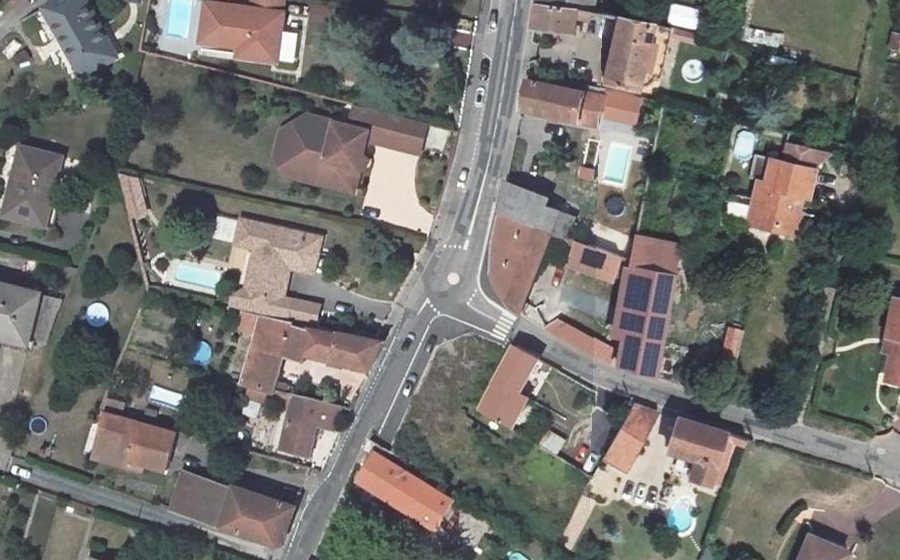Vue aérienne du Mini-giratoire n°1079819374