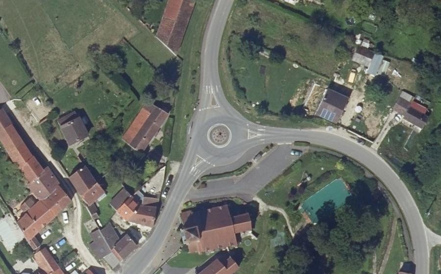 Vue aérienne du Mini-giratoire n°1097146008