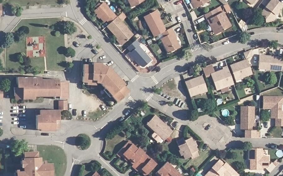 Vue aérienne du Mini-giratoire n°1100463804