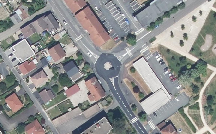 Vue aérienne du Mini-giratoire n°1106255411