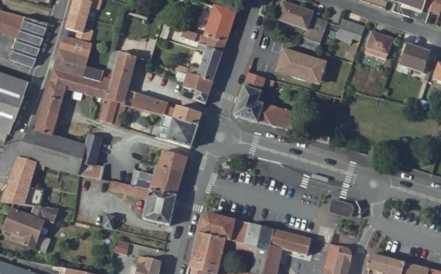 Vue aérienne du Rond-point des Maquignons