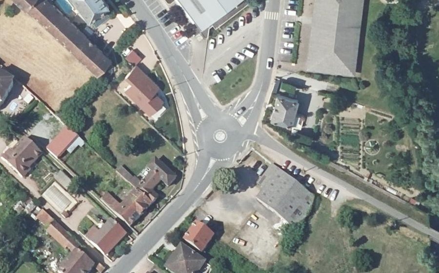 Vue aérienne du Mini-giratoire n°1109774743