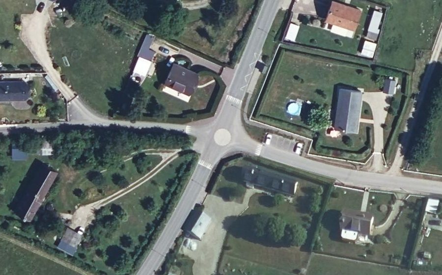 Vue aérienne du Mini-giratoire n°1119860778