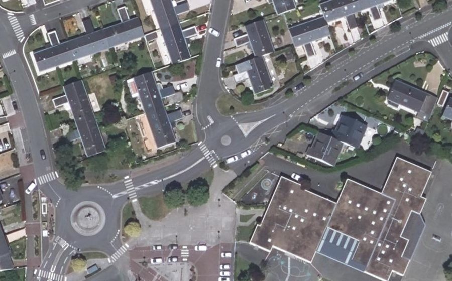 Vue aérienne du Mini-giratoire n°1126435629