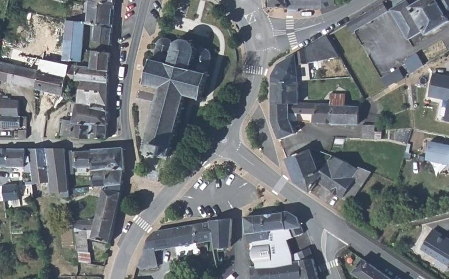 Vue aérienne du Mini-giratoire n°1131481350