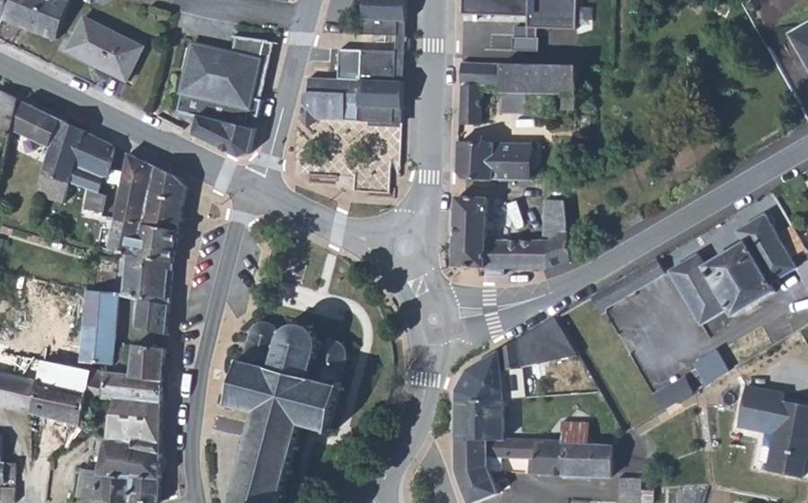 Vue aérienne du Mini-giratoire n°1131481377