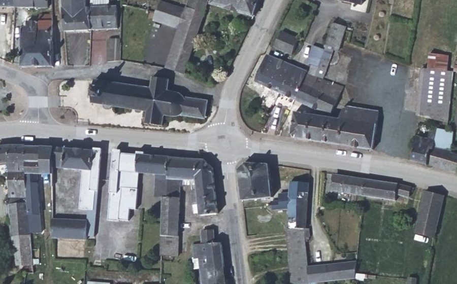 Vue aérienne du Mini-giratoire n°1134068878