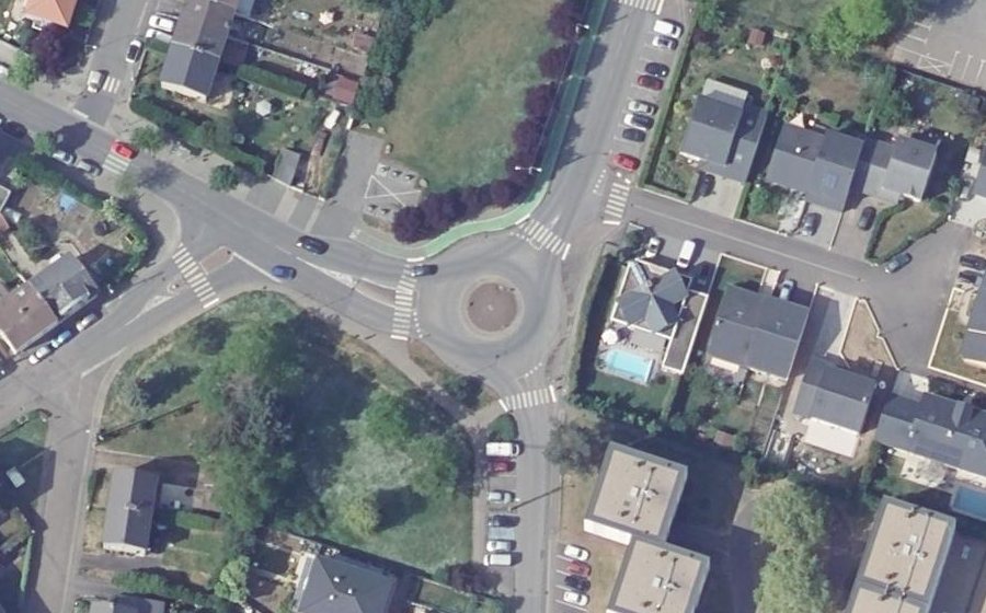 Vue aérienne du Mini-giratoire n°1139761418