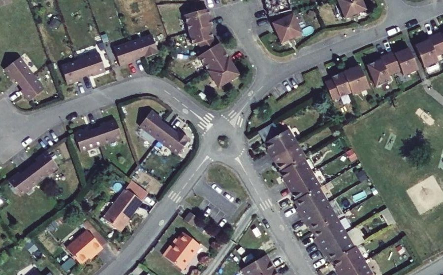 Vue aérienne du Mini-giratoire n°1161474013