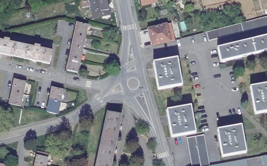 Vue aérienne du Mini-giratoire n°1163543297