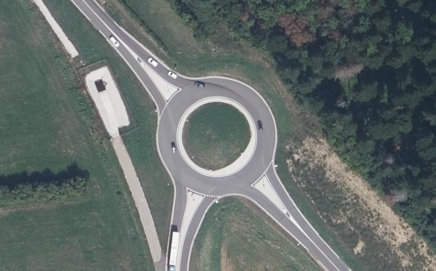 Vue aérienne du Carrefour des Bouleaux