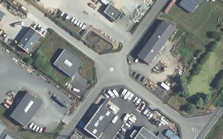 Vue aérienne du Mini-giratoire n°1188233188