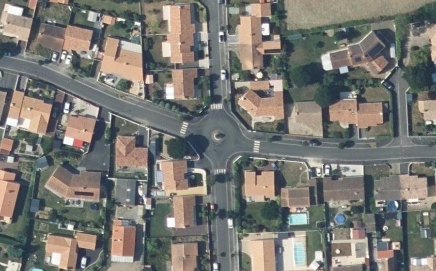 Vue aérienne du Mini-giratoire n°1204512294