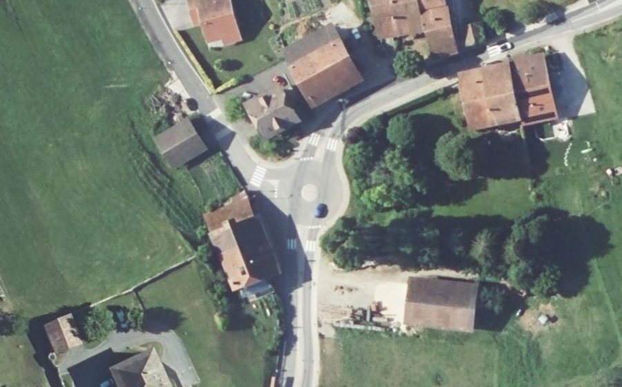 Vue aérienne du Mini-giratoire n°1214628373