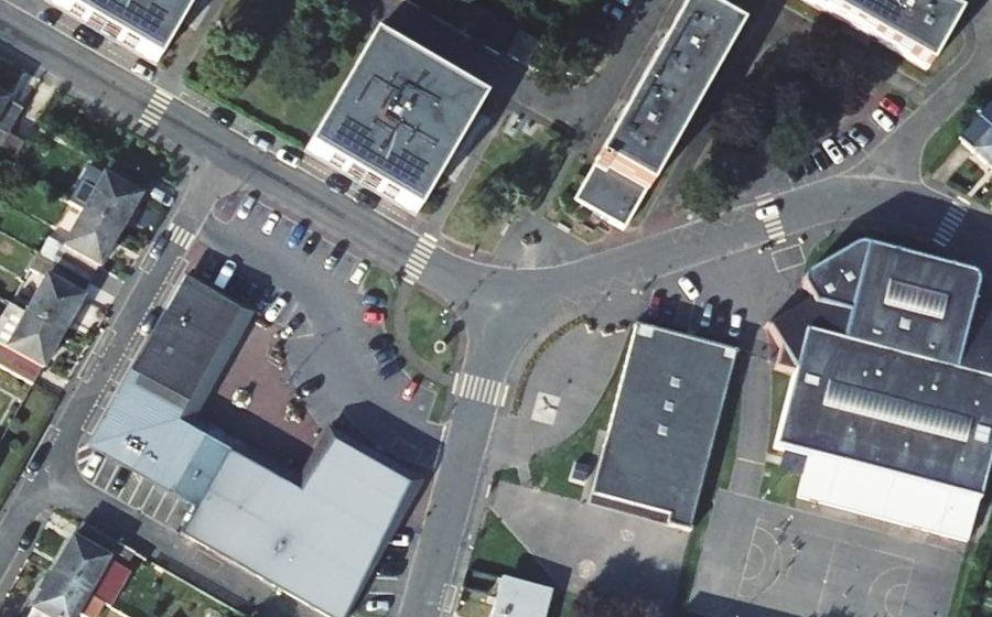 Vue aérienne du Mini-giratoire n°1214804943