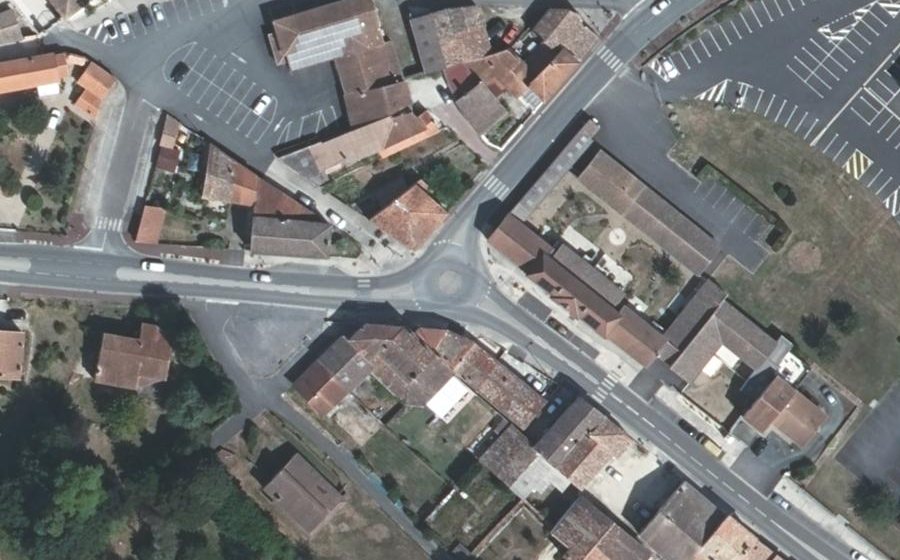 Vue aérienne du Mini-giratoire n°1218643980