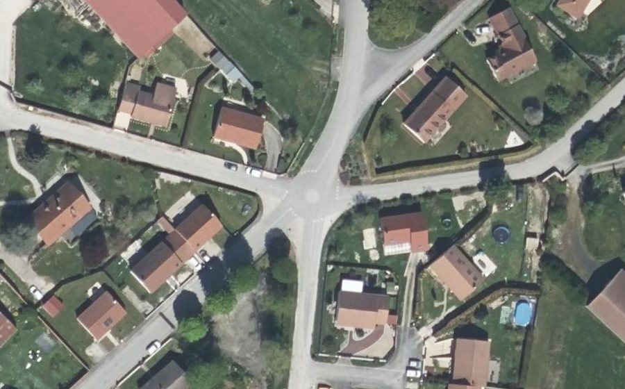Vue aérienne du Mini-giratoire n°1219318502