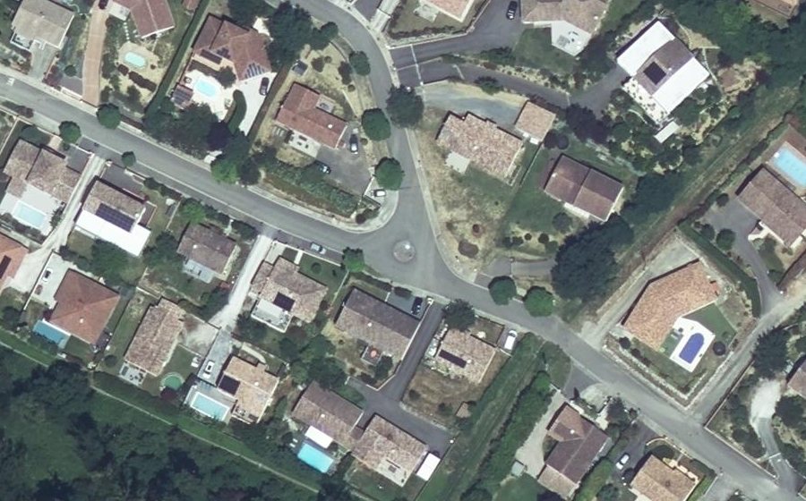 Vue aérienne du Mini-giratoire n°1231054982