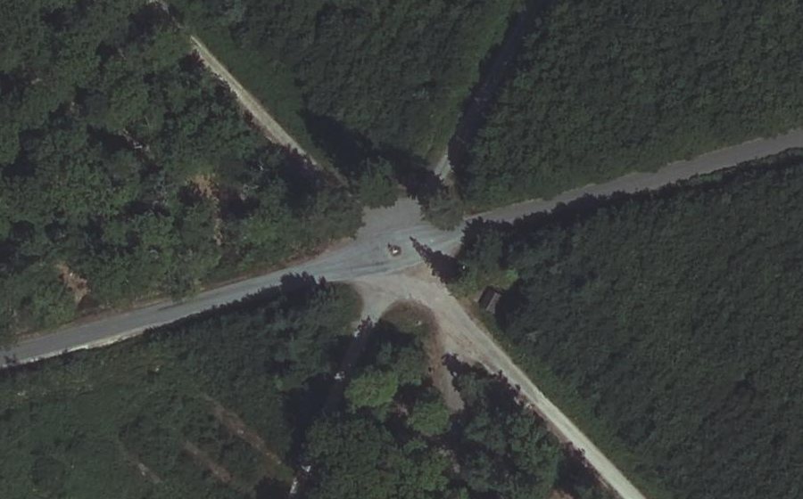Vue aérienne du Rond du Chêne Désiré