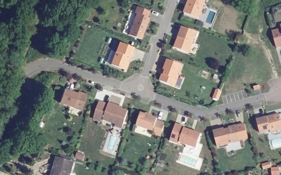 Vue aérienne du Mini-giratoire n°1235292621