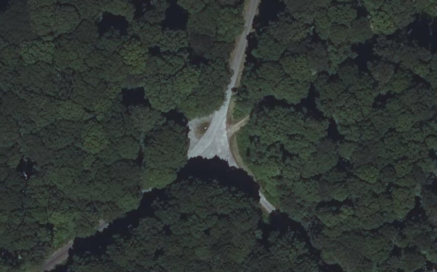 Vue aérienne du Rond de la Croix Pergeline