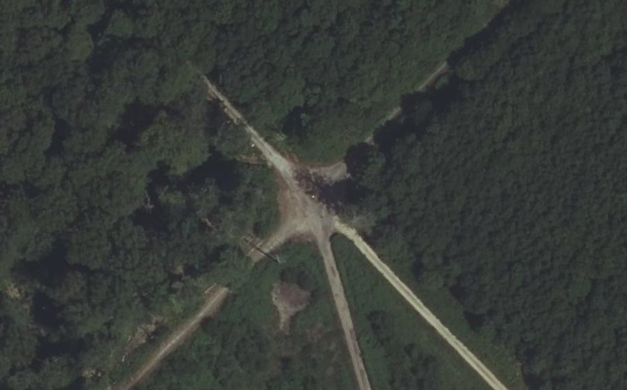 Vue aérienne du Rond de la Croix Veneur