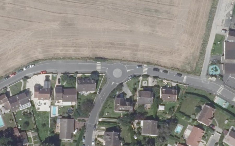 Vue aérienne du Mini-giratoire n°1237772797