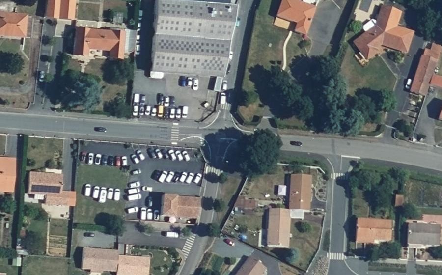 Vue aérienne du Mini-giratoire n°1239987760
