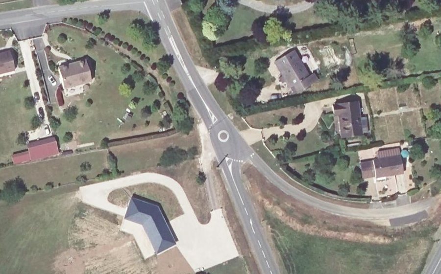 Vue aérienne du Mini-giratoire n°1240427286
