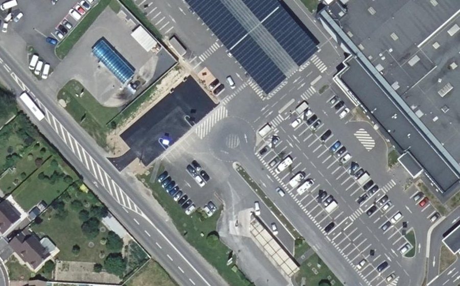 Vue aérienne du Rond-point anonyme n°1012416516