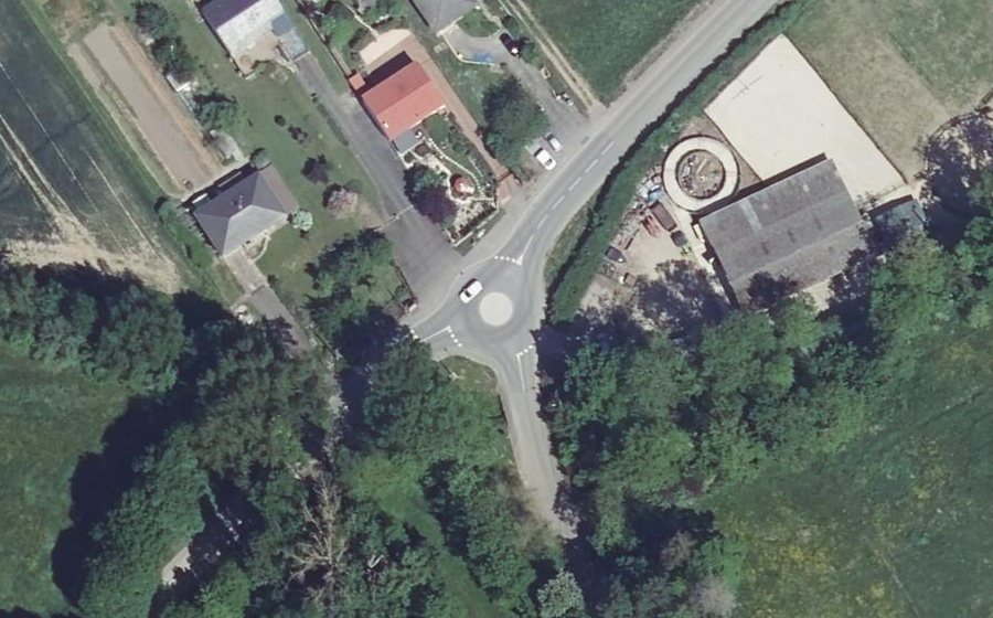 Vue aérienne du Mini-giratoire n°1245562547