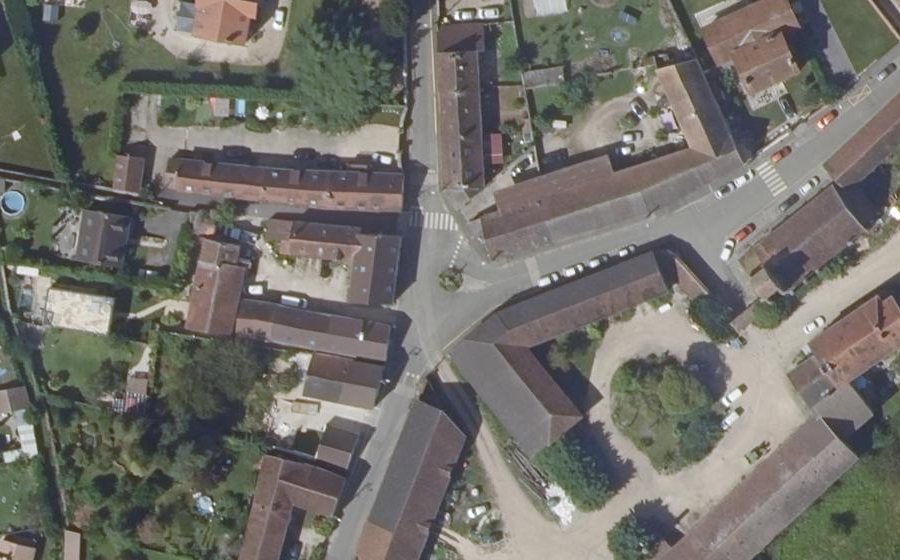 Vue aérienne du Mini-giratoire n°1248129412