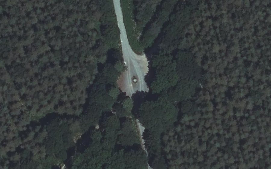 Vue aérienne du Rond de Bercé
