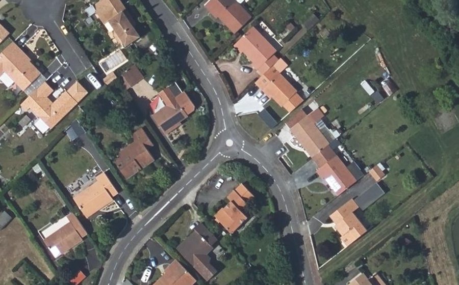 Vue aérienne du Mini-giratoire n°1253505312