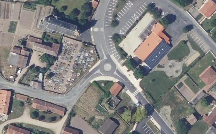 Vue aérienne du Mini-giratoire n°1255895110