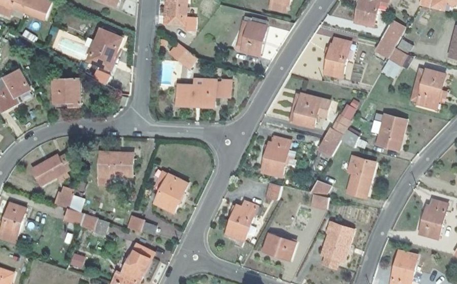Vue aérienne du Mini-giratoire n°1256998864