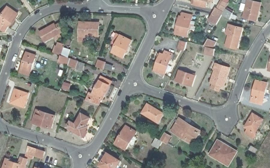 Vue aérienne du Mini-giratoire n°1256998892