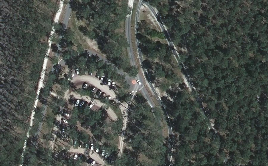 Vue aérienne du Rond-Point de la Forestière