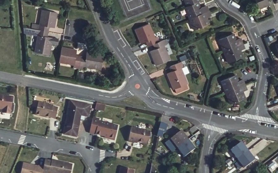 Vue aérienne du Mini-giratoire n°1275666423