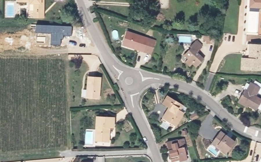 Vue aérienne du Mini-giratoire n°1278217073
